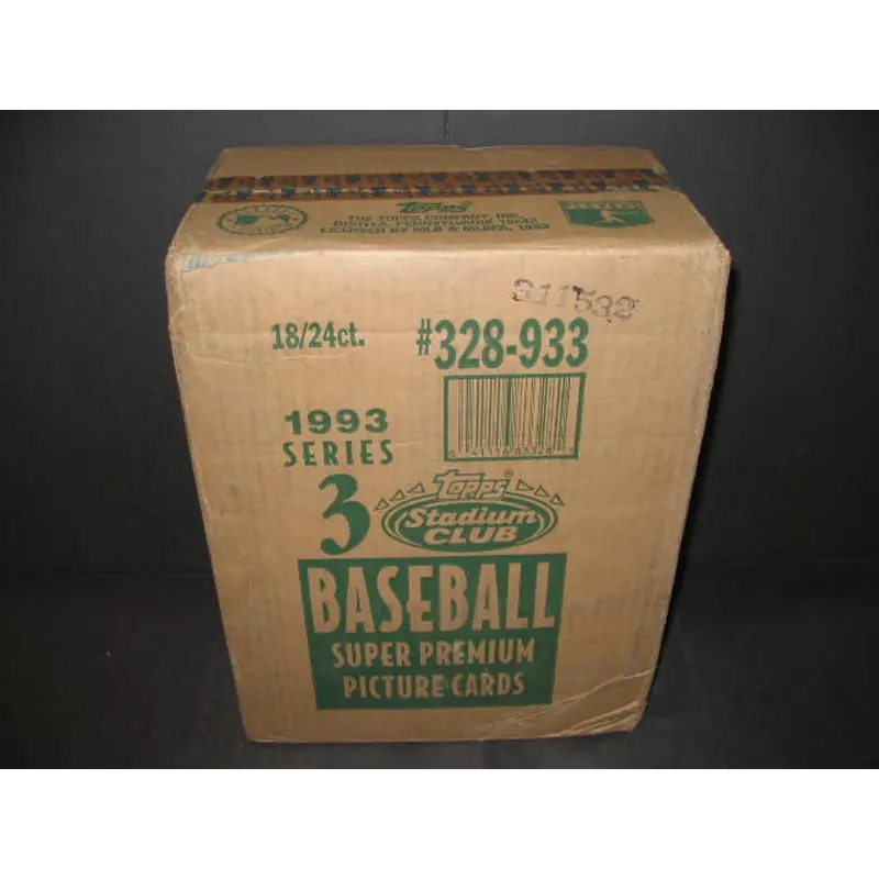 1993 Topps Stadium Club Baseball Series 3 Case (18 Box)