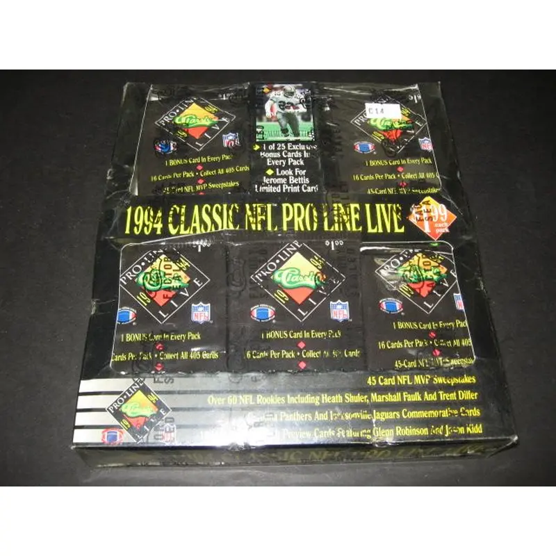 1994 Classic Pro Line Live Football Box (Magazine)