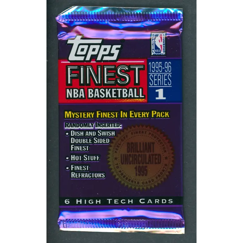 1995/96 Topps Finest Basketball Unopened Series 1 Pack