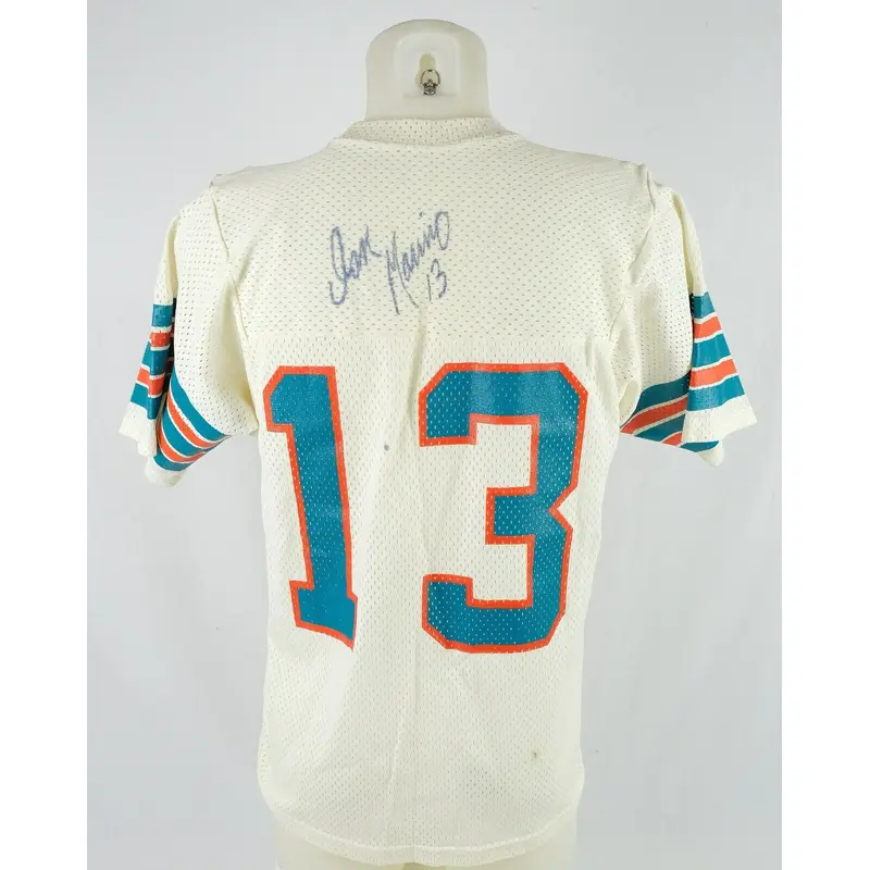 Dan Marino Signed Vintage 1980's Sand Knit Miami Dolphins Jersey JSA COA