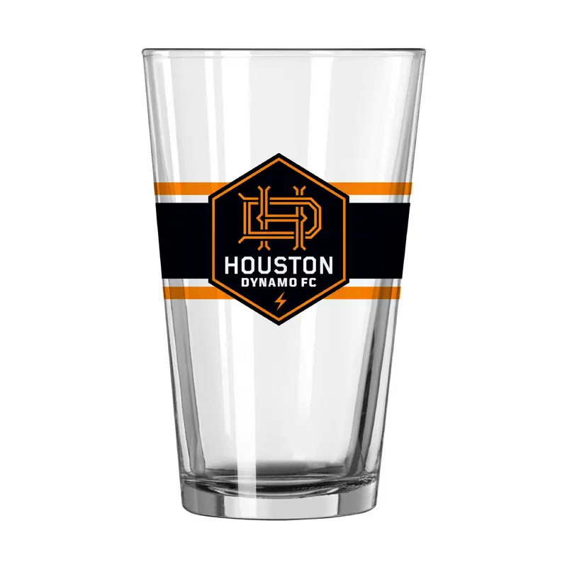 Houston Dynamo 16oz Stripe Pint Glass