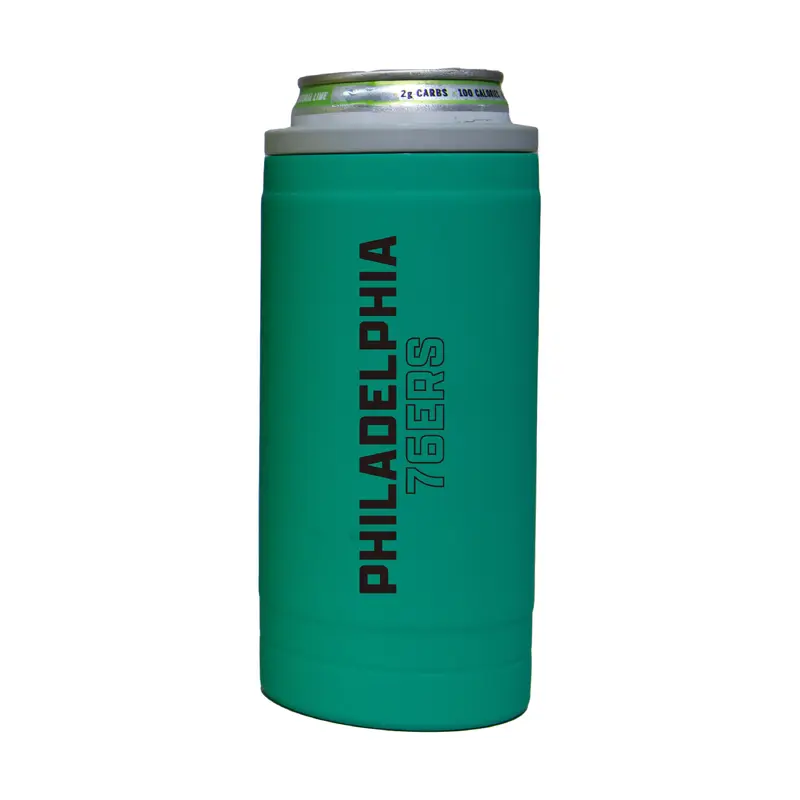 Philadelphia 76ers 12oz Optic Stacked Soft Touch Slim Coolie