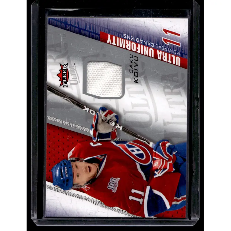 2009-10 Fleer Ultra - Ultra Uniformity - Saku Koivu #UU-SK