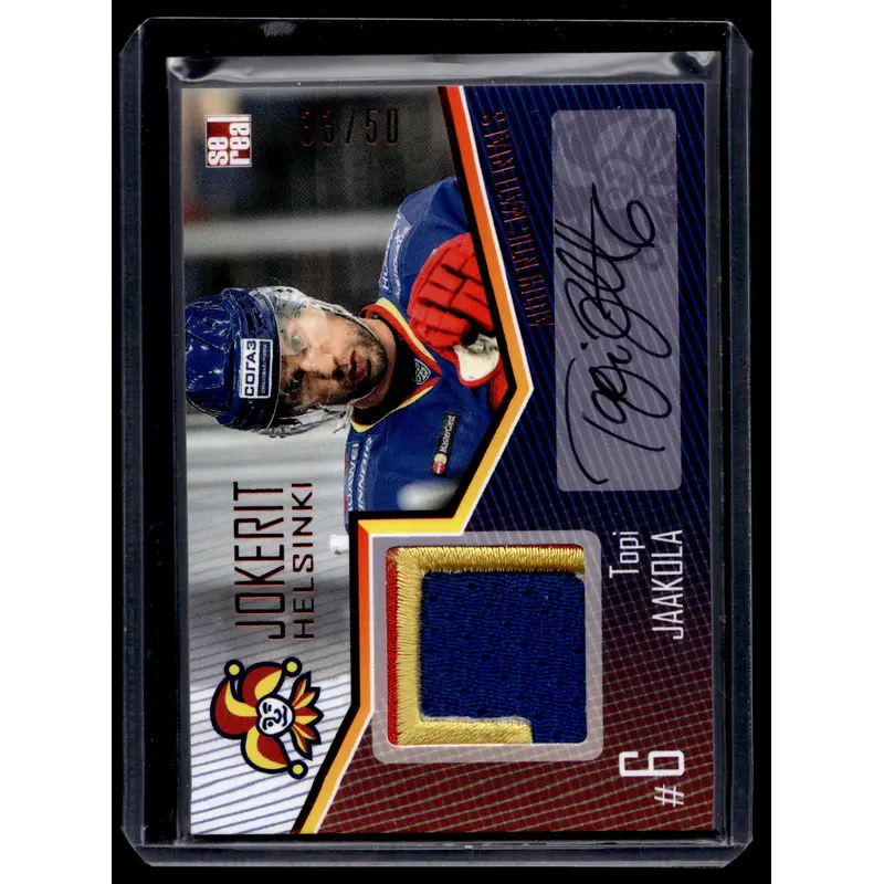 2016-17 Sereal Jokerit Authentic Jersey & Autograph - Topi Jaakola #JOK-JER-A05 /50