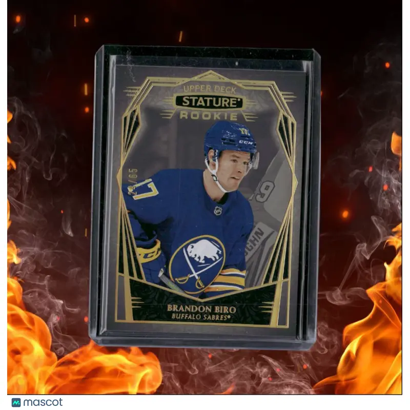 2022-23 Upper Deck Stature Brandon Biro Design / Portrait Variant Rookie 24/65