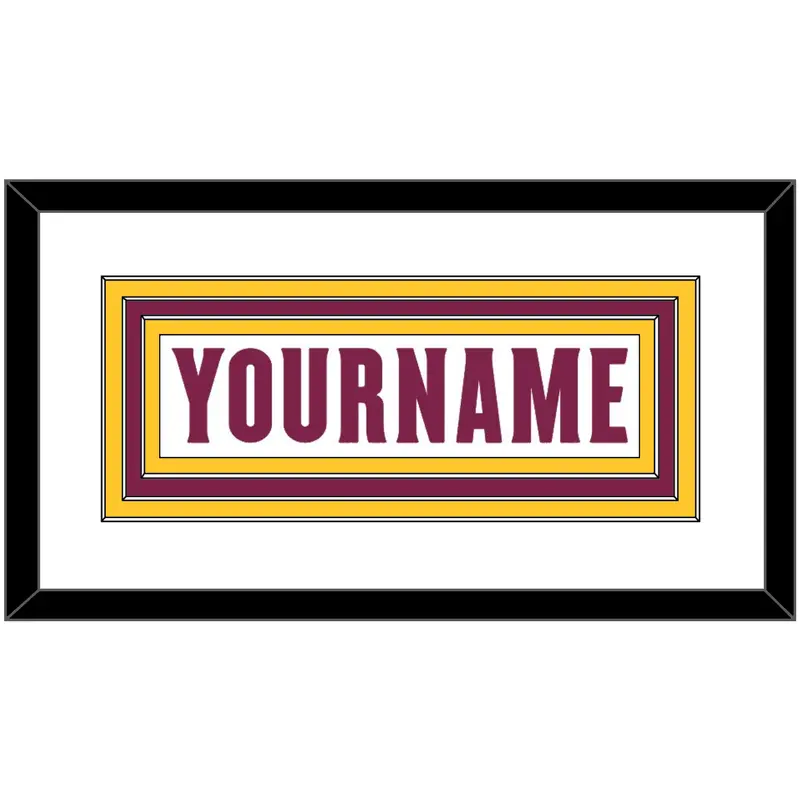 Arizona State Hockey Nameplate - Home White Digiflame (2022-2024) - Triple Mat 2