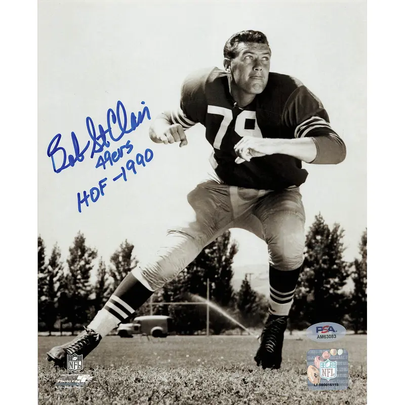 Bob St. Clair signed 8x10 photo PSA/DNA Oakland Raiders Autographed