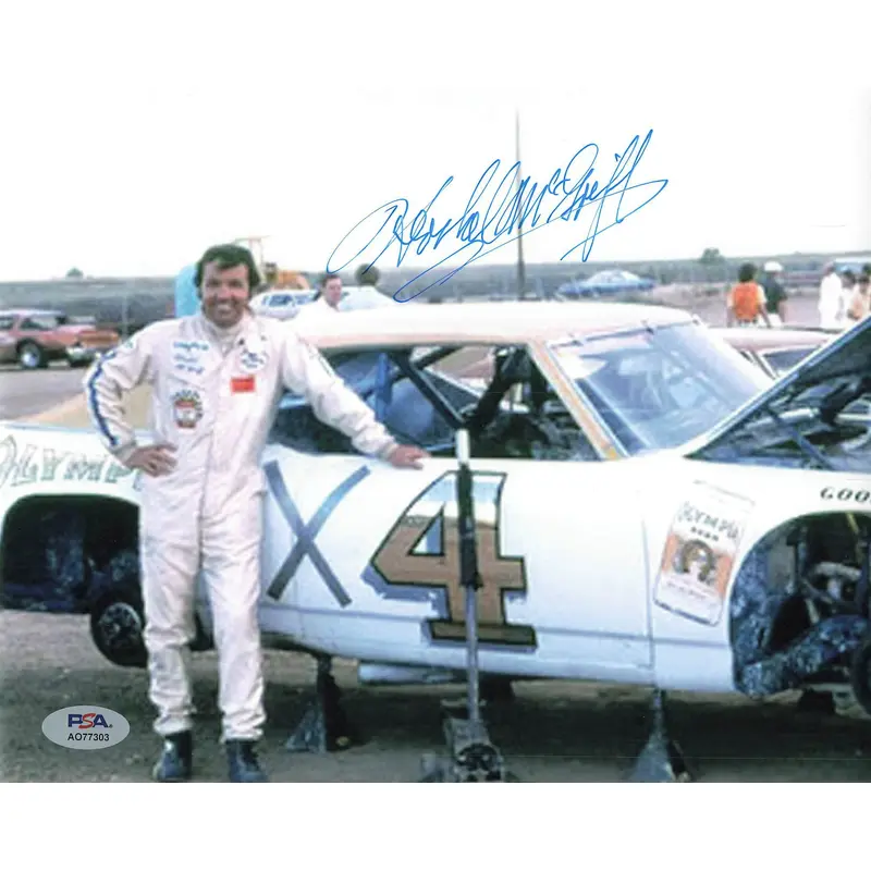 Hershel Mcgriff signed 8x10 photo PSA/DNA Autographed Racing