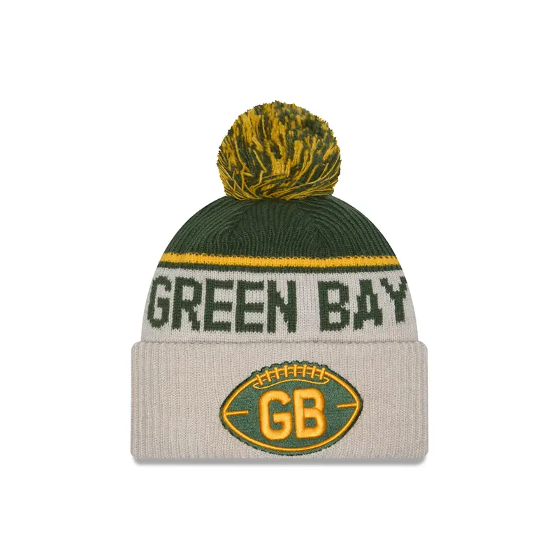 New Era - Green Bay Packers - NFL Sideline Beanie - Stone/OTC