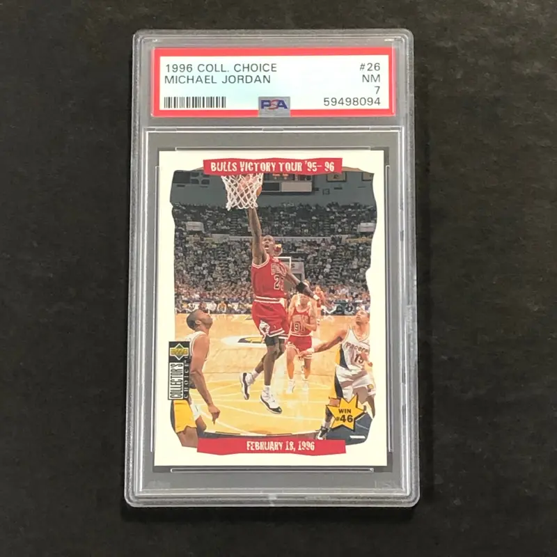 1996 Coll Choice #26 Michael Jordan PSA 7 NM Bulls