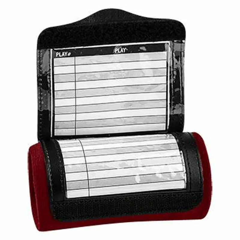 New Champro Triple Wristband Playbook- Maroon PeeWee