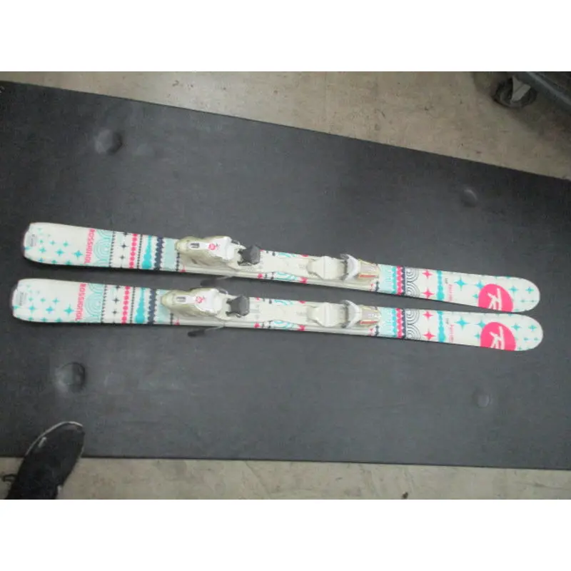 Used Rossignol Terrain 140Cm Downhill Skis W/ Xelium Bindings