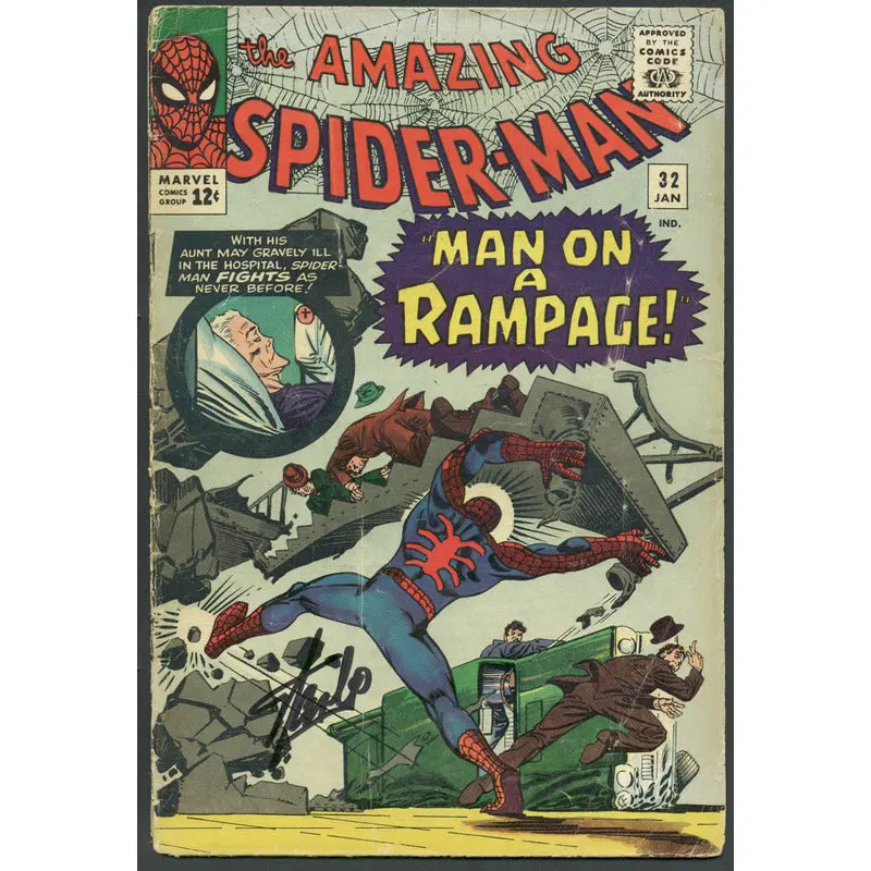 Stan Lee Authentic Signed The Amazing Spider-Man #32 Comic Book PSA/DNA #6A20945