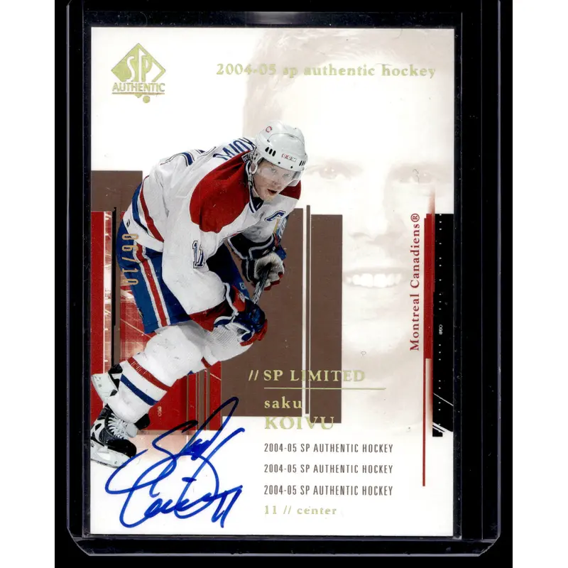 2004-05 Upper Deck SP Authentic - SP Limited - Saku Koivu #48 /10