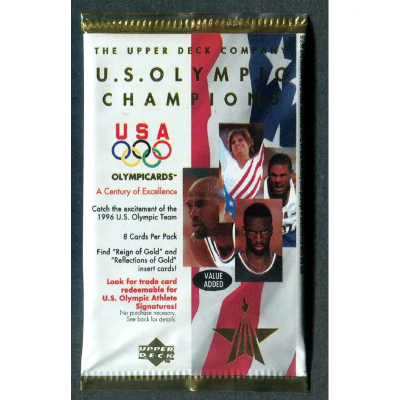 1996 Upper Deck U.S. Olympic Champions Unopened Pack (8)