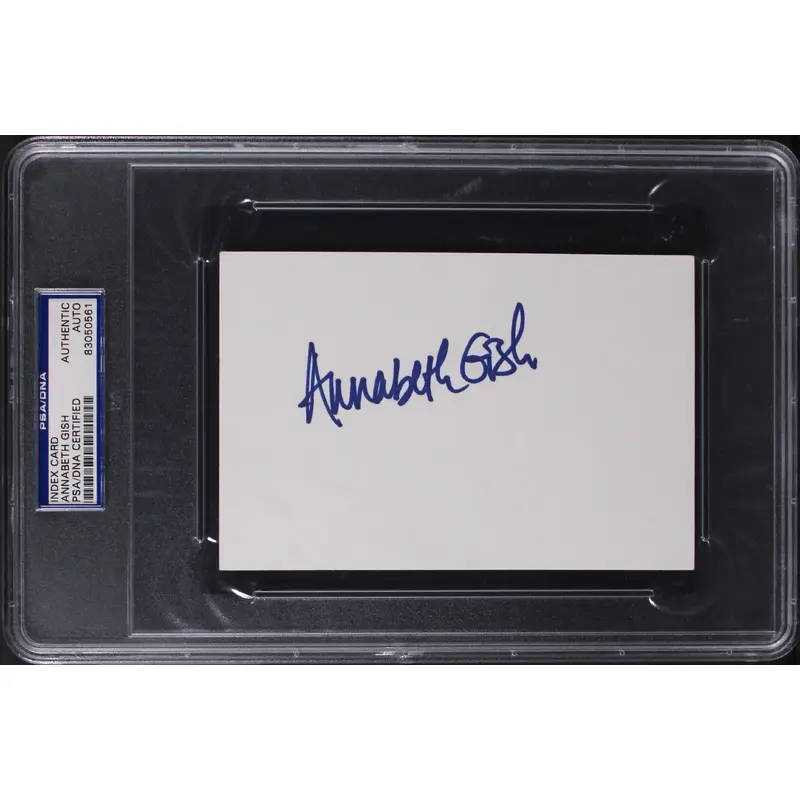 Annabeth Gish Sons of Anarchy Authentic Signed Index Card PSA/DNA Slabbed