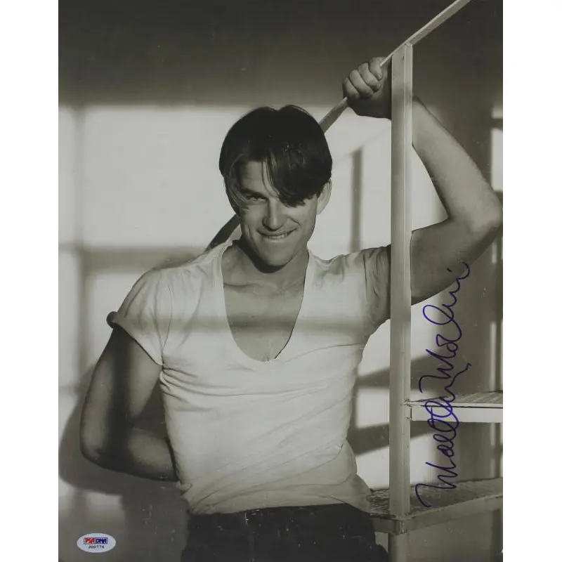 Matthew Modine Authentic Signed 12X15 Herb Ritts Photo PSA/DNA #J00774