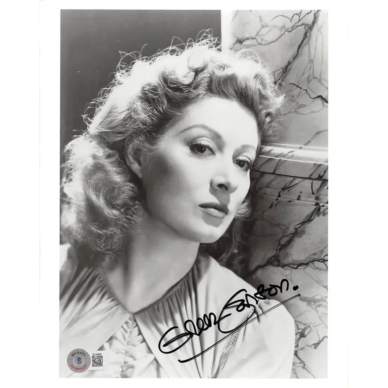 Greer Garson Pride and Prejudice Authentic Signed 8x10 Photo BAS #BL44685