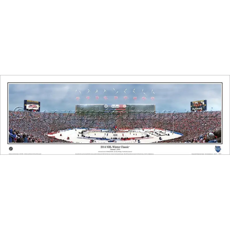 Winter Classic 2014 (Maple Leafs v Red Wings at Big House) Panoramic Poster