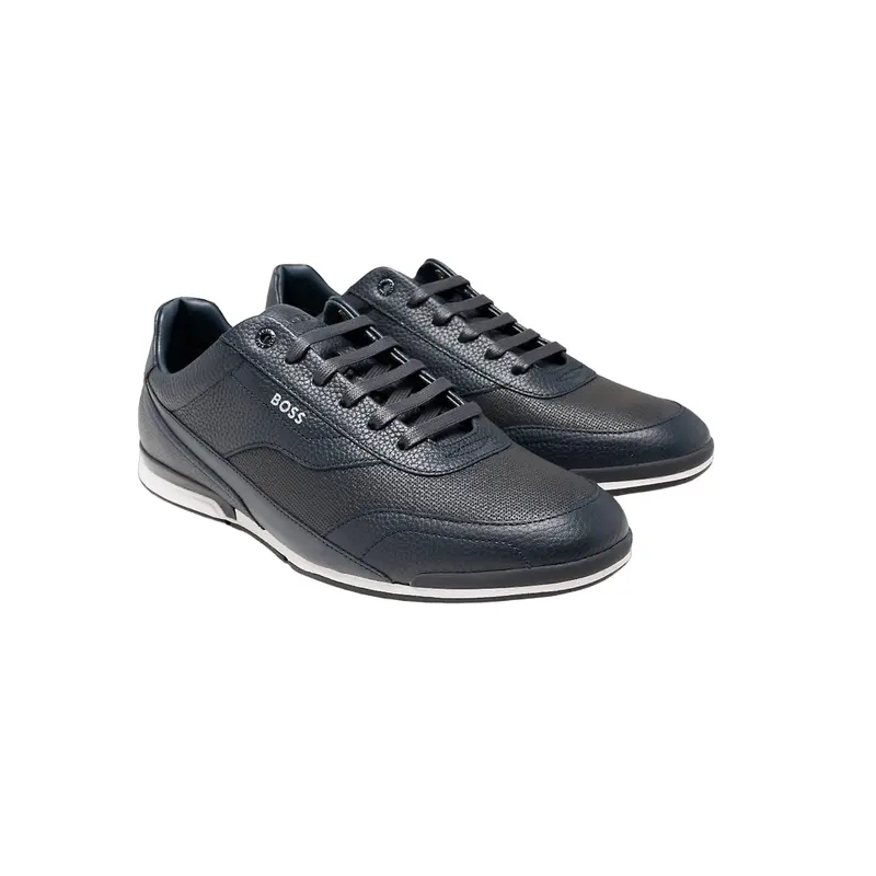 HUGO BOSS NAVY BLUE MENS SHOE SATURN LOWP TBPF2 50470378401
