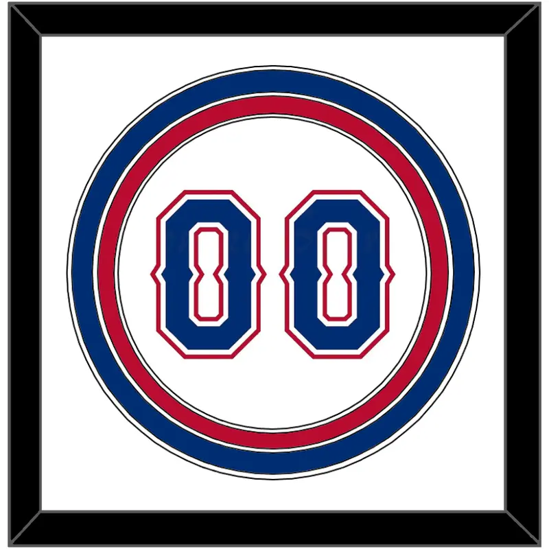 Texas Number - Home White (2016-2019) - Triple Mat 1