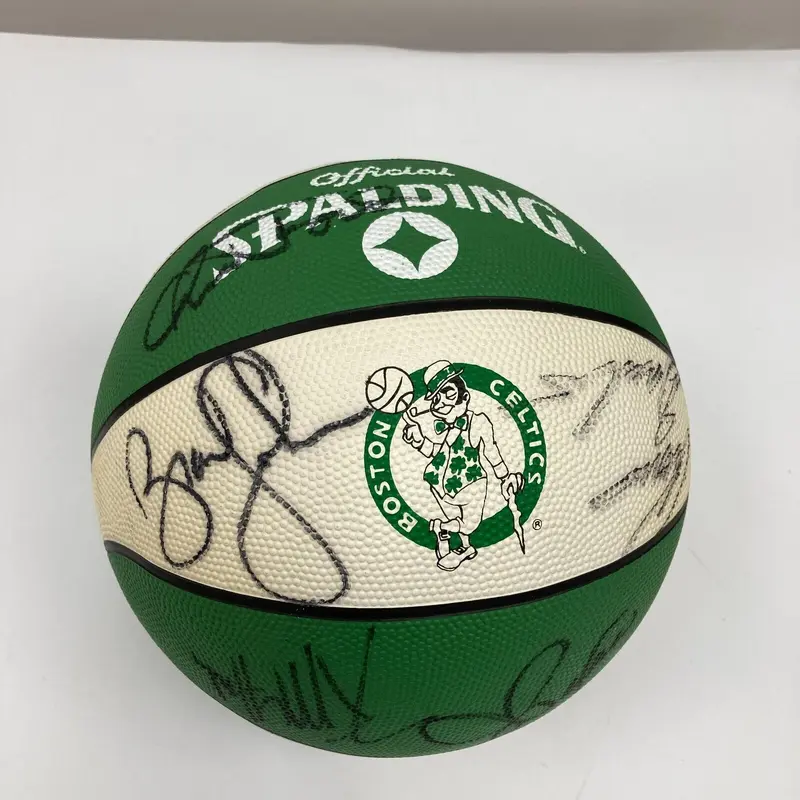 1988-89 Boston Celtics Team Signed Basketball Larry Bird JSA COA