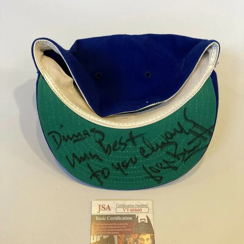 George Brett Signed Vintage Kansas City Royals Game Model Baseball Hat JSA COA