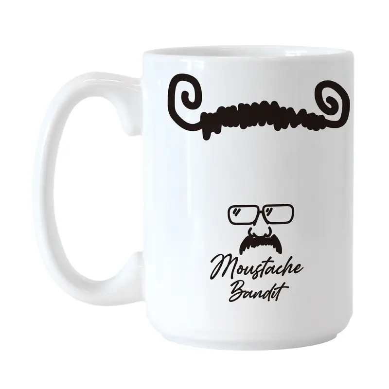 KC Chiefs Andy Reid 15oz Mustache Bandit Sublimated Mug