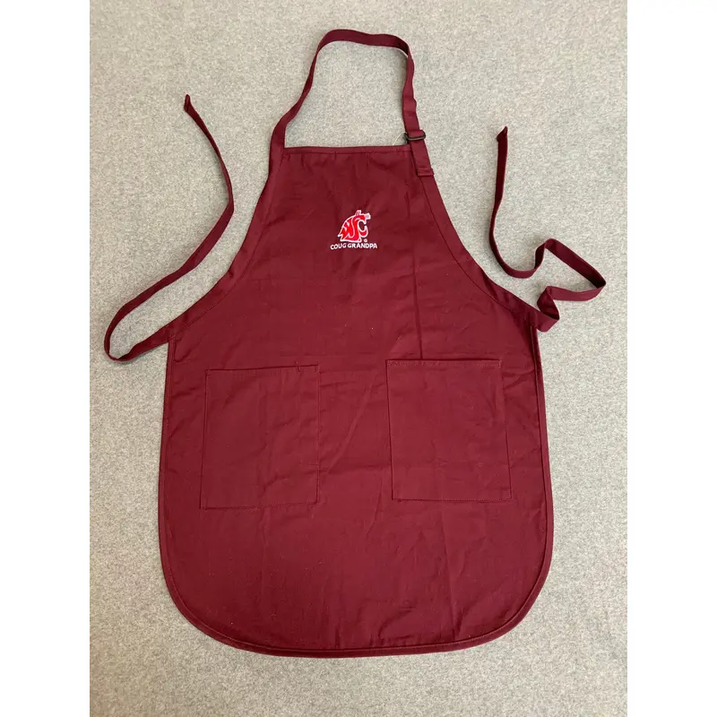 Crimson Grandpa Embroidered Apron