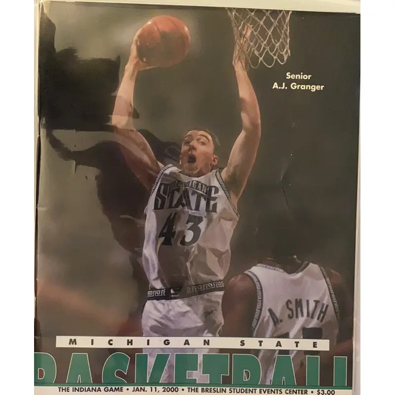 2000 Indiana University vs Michigan State Basketball Program