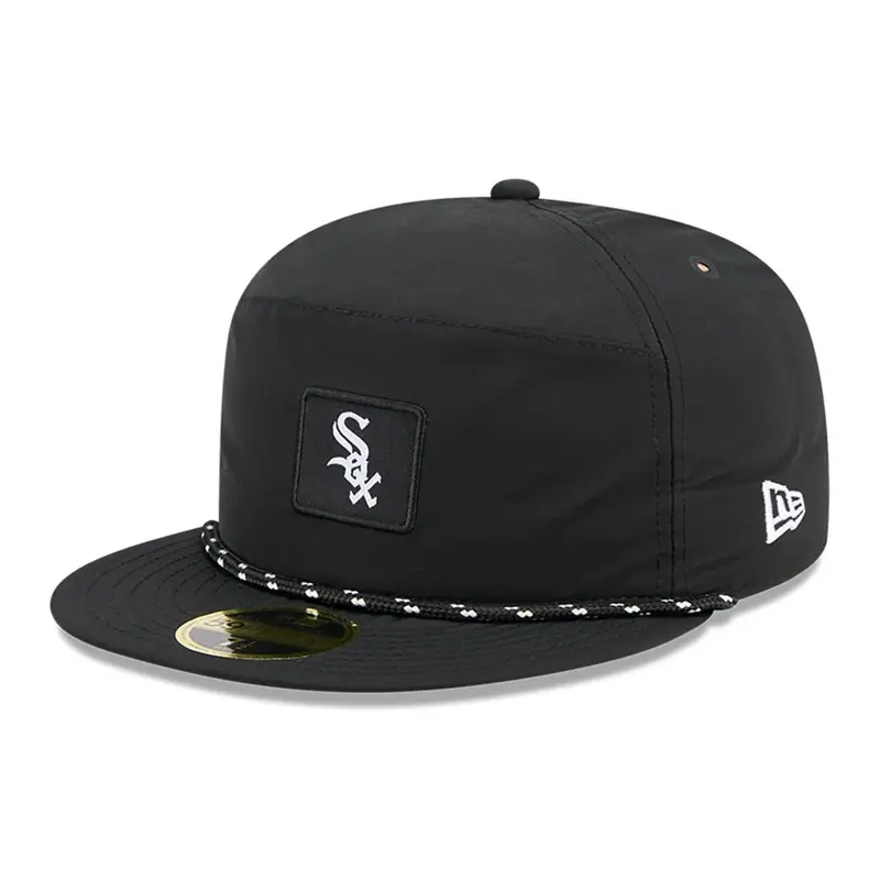 Chicago White Sox MLB Black 59FIFTY Split Panel Fitted Cap