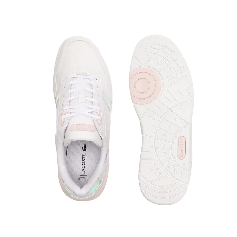 LACOSTE SHOES JUNIOR'S WHITE T-CLIP 124 3 7-47SUJ00071Y9