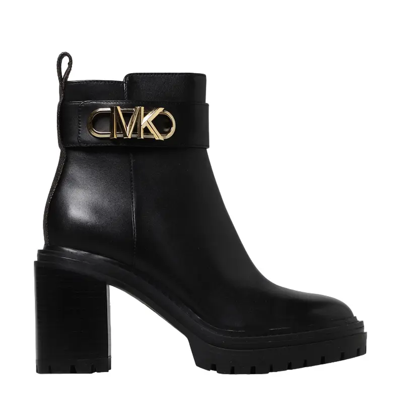 MICHAEL KORS WOMEN BOOTS BLACK PARKER LUG BOOTIE sizes6-8.5 , 40F2PKME7L BKBN