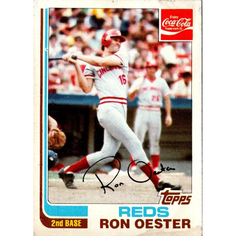 1982 Topps Coca-Cola Cincinnati Reds Ron Oester #16