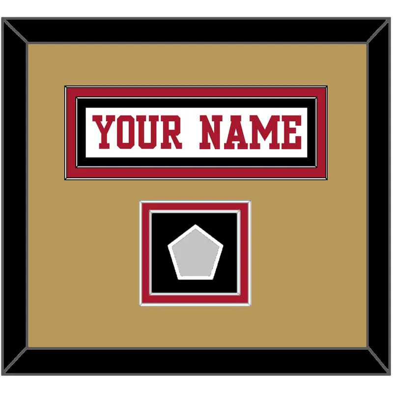 San Francisco Nameplate & Super Bowl Patch - Road White - Double Mat 7