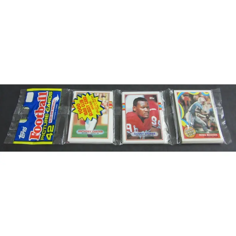 1989 Topps Football Unopened Rack Pack (Authenticate)