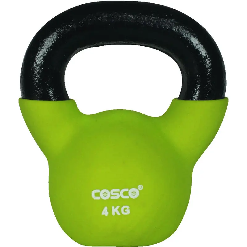 Cosco Vinyl Dumbbell Kettlebell- 4 Kg | KIBI Sports