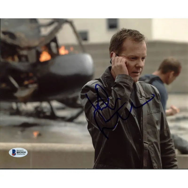 Kiefer Sutherland 24 Authentic Signed 8X10 Photo Autographed BAS #B93939