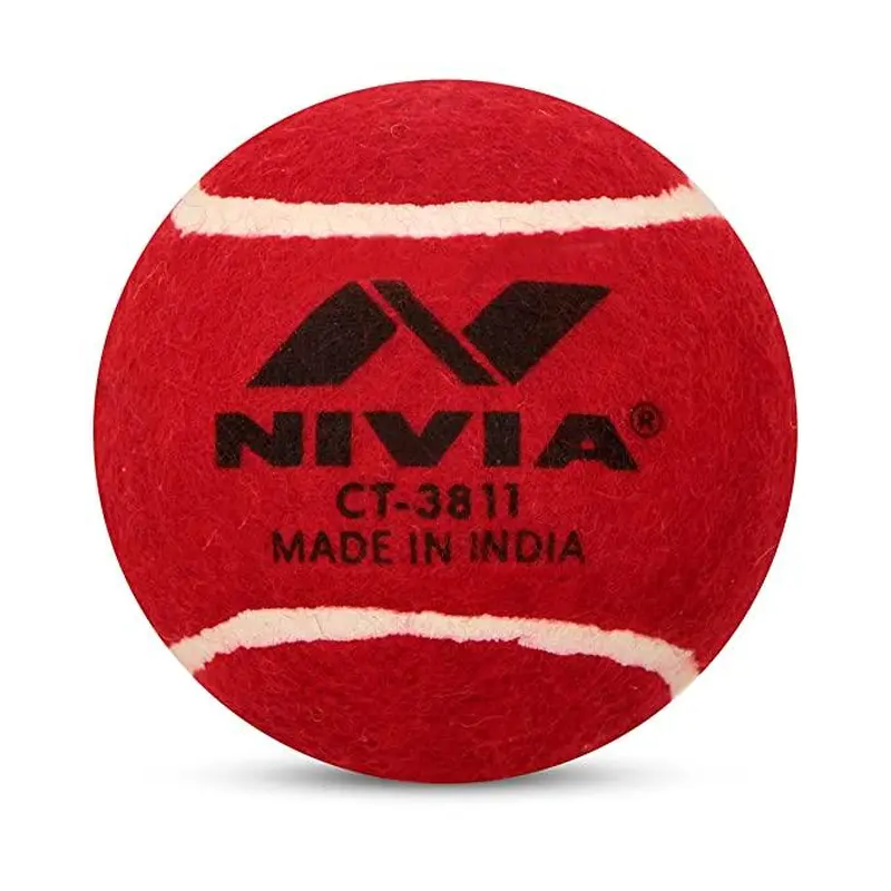 Nivia Heavy Tennis Ball Cricket Ball (Pack of 12 balls) | KIBI Sports