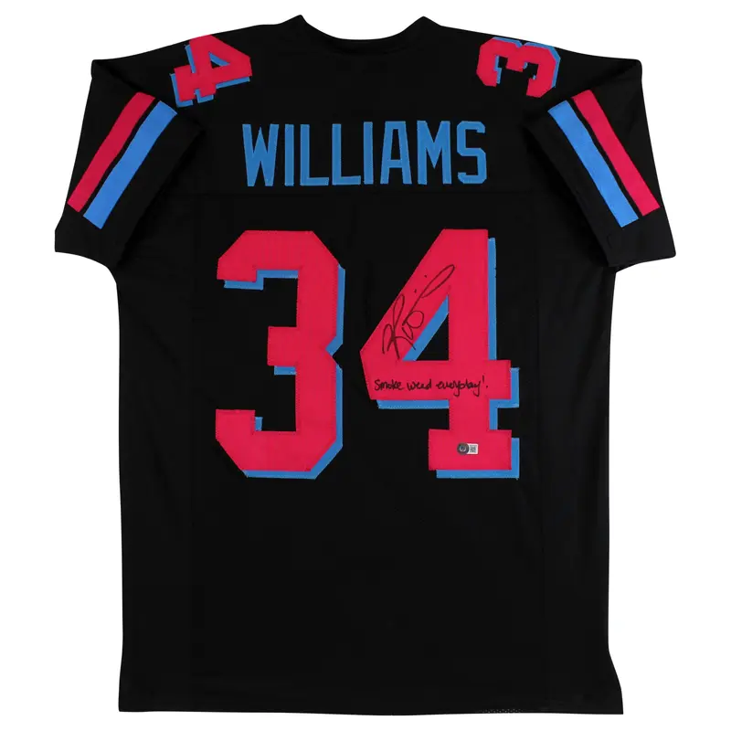 Ricky Williams Authentic Signed Black Miami Vice Pro Style Jersey BAS Witnessed