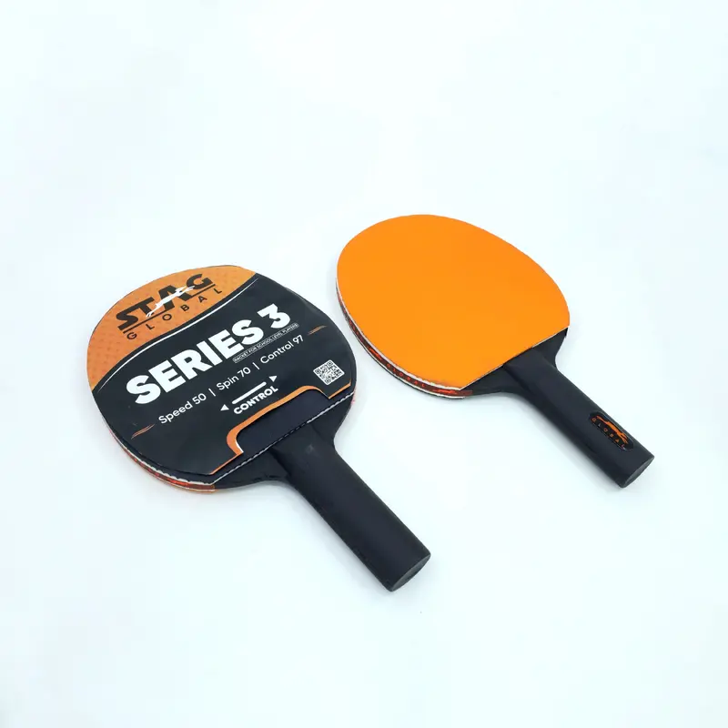 STAG GLOBAL Series 3 Table Tennis Playset (2023 Model)  2 Racquets & 3 Balls | Kibi SPorts