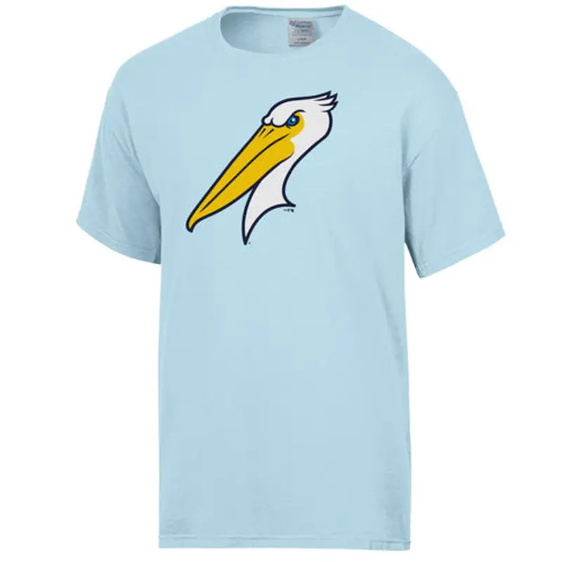 Myrtle Beach Pelicans Comfort Wash Soothing Blue Alternate Logo Tee