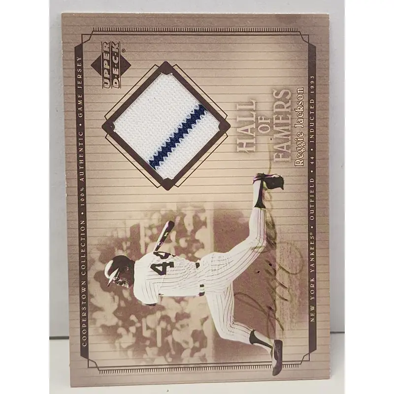 Reggie Jackson 2001 Upper Deck Hall of Famers Jersey 2-color Jersey
