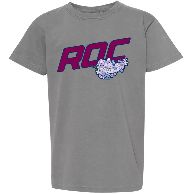 ROC the Lilac Youth Gray Tee
