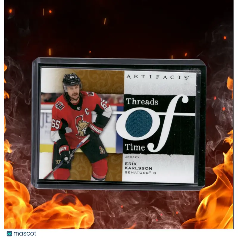 2021-22 Upper Deck Artifacts Erik Karlsson Threads of Time Jersey #TT-EK