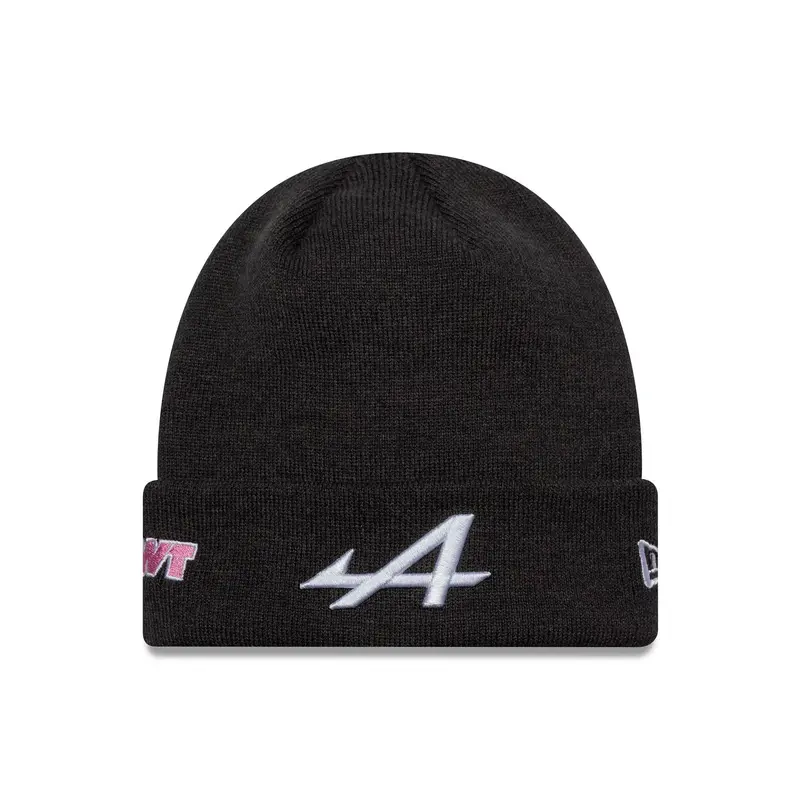 Alpine Racing Polyana Black Cuff Knit Beanie Hat