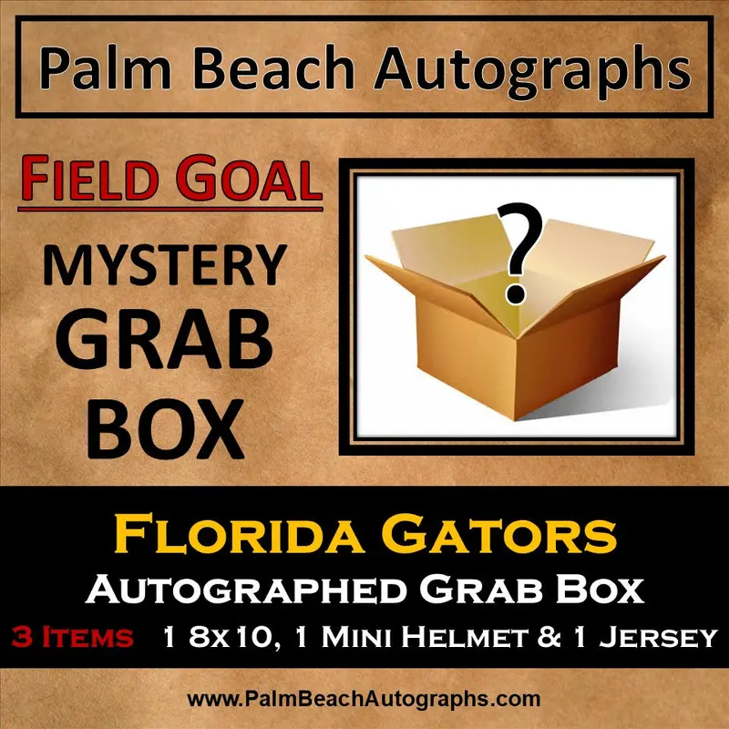 MYSTERY GRAB BOX - Autographed Florida Gators Field Goal Box