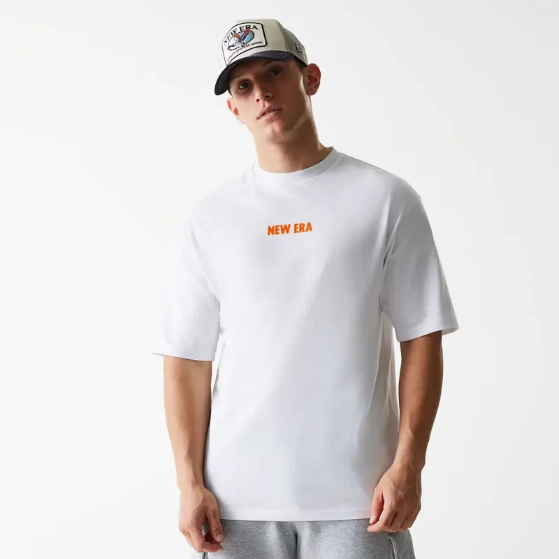 New Era Graphic White Oversized T-Shirt