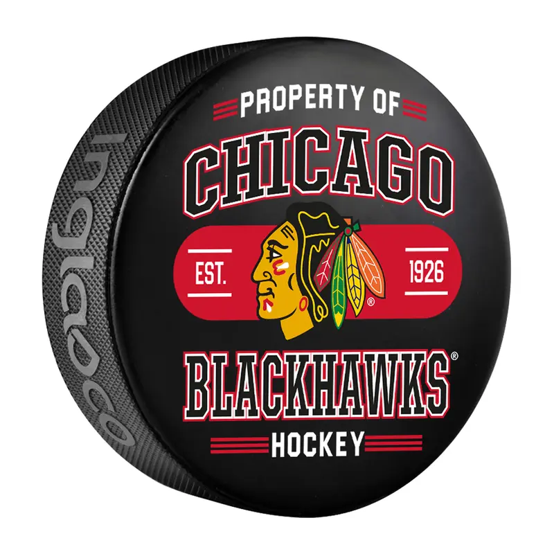 NHL Chicago Blackhawks Property Of Souvenir Collector Hockey Puck