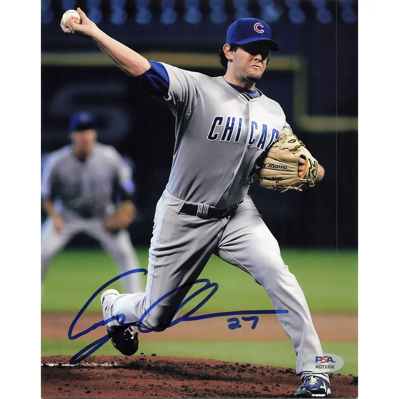 Casey Coleman signed 8x10 photo PSA/DNA Chicago Cubs Autographed